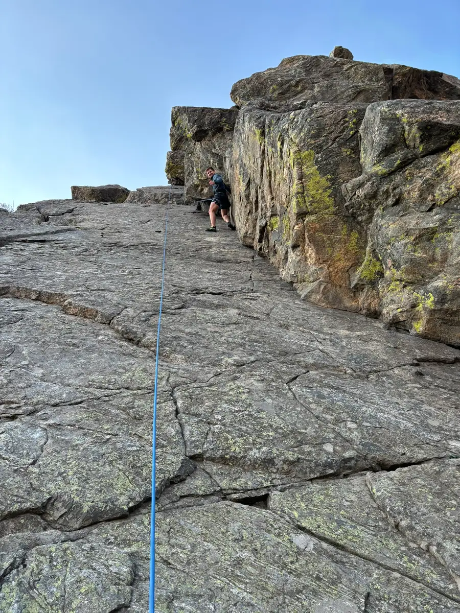 Top-roping in Colorado, October 2024.