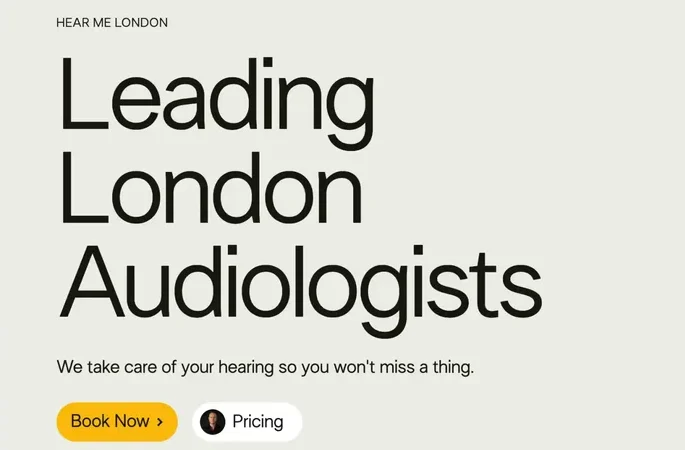 Hear Me London headline set in LT Superior